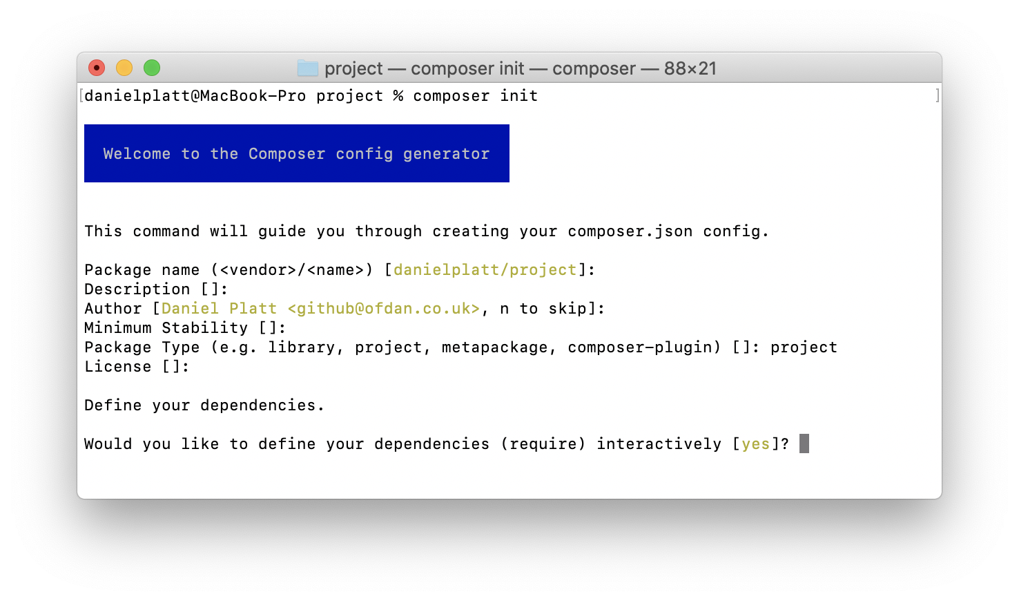 how to use composer in php project